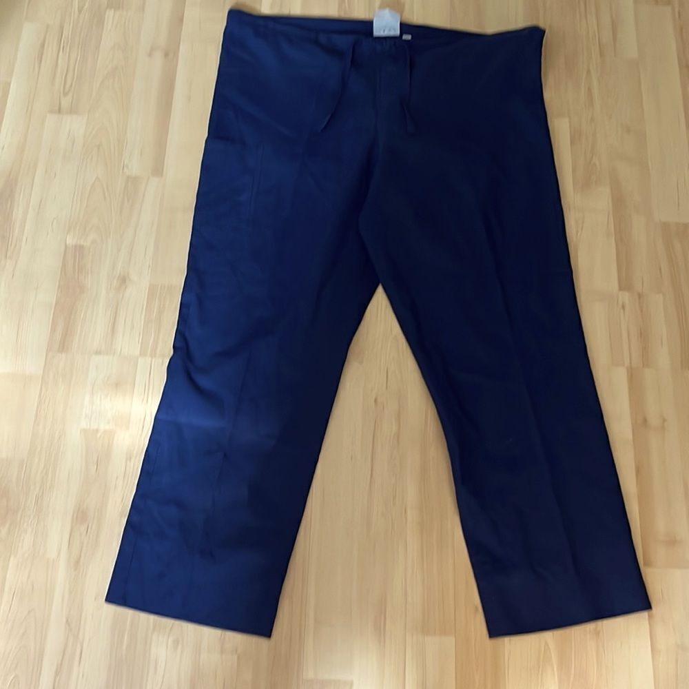 New Landau Scrub Zone Unisex Relaxed Fit 2-Pocket Drawstring Cargo Scrub Pants M